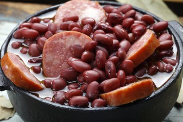 Purple bean feijoada