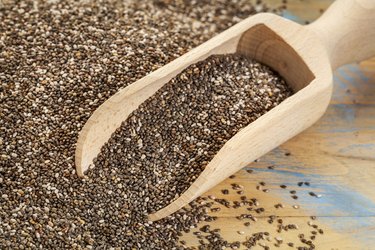 scoop of chia seeds
