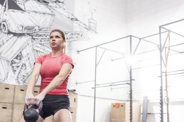 Working out at the Gym