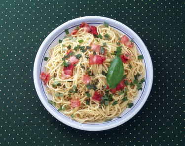 Spaghetti, High Angle View