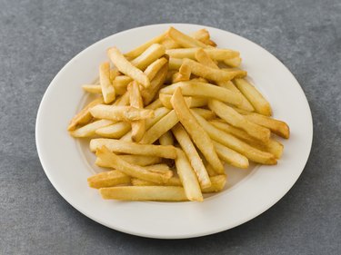 Fries on a plate