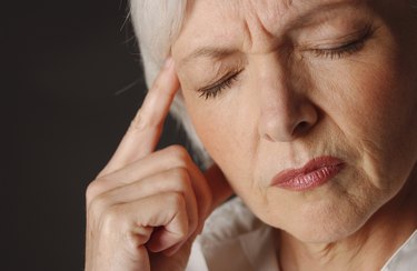 Portrait of worried woman