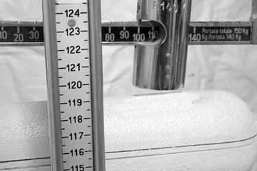 scale with the meter to measure the weight and height