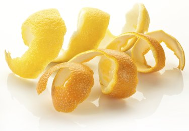 Twists of citrus peel.
