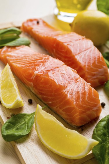 Raw Salmon Fillet