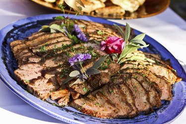 Tri-tip on a platter