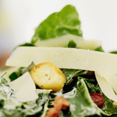 close-up of a salad