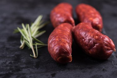 spanish traditional chorizo sausage