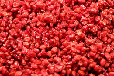 Pomegranate grains background