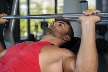 Bench Press At Gym