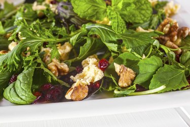 Cranberry Walnut and Feta Salad