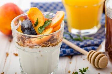 Greek yogurt with fresh fruit