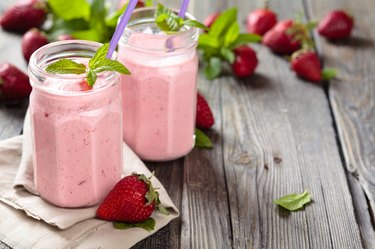 Strawberry milkshake.