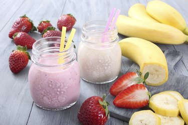 strawberry and banana smoothie