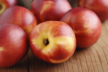 peaches ripe nectarines