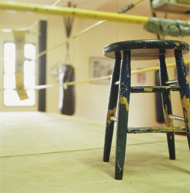 Boxing ring, close-up