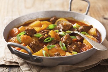 beef stew with potato and carrot