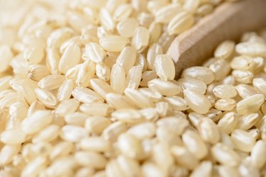 background of brown rice