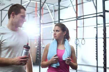 Working out at the Gym