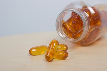 fish oil with container