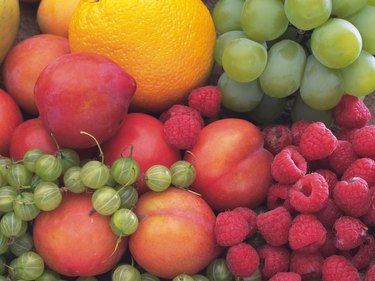 Variety types of fruits, Full Frame, High angle view