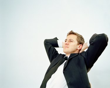 Businessman relaxing