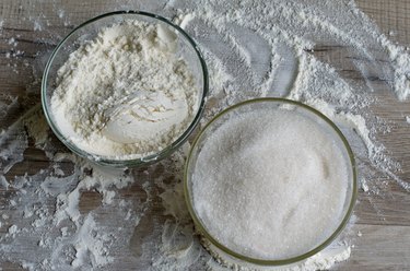 Sugar and flour