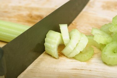 Slicing celery