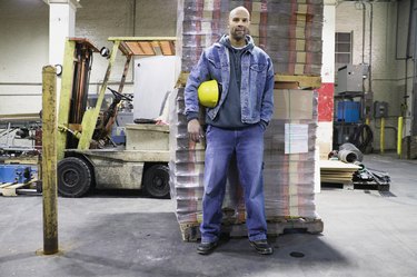 Man standing in warehouse