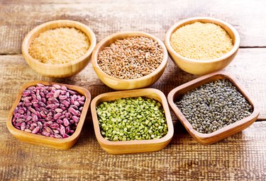 various food ingredients in a bowls