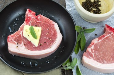 Pork Chops - preparing food