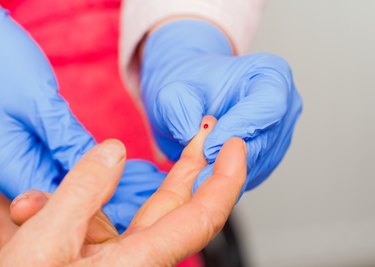 Senior Man's Hyperglicemia