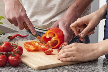 People cooking