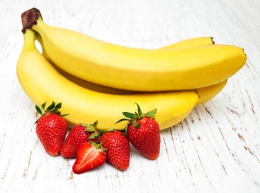 Bananas and strawberries