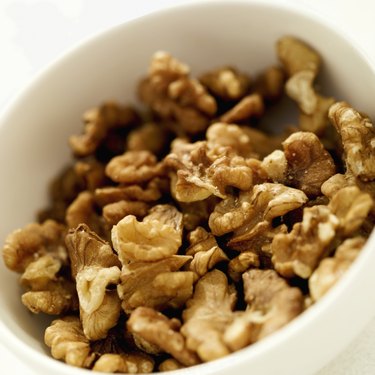 Close-up of walnuts in a bowl