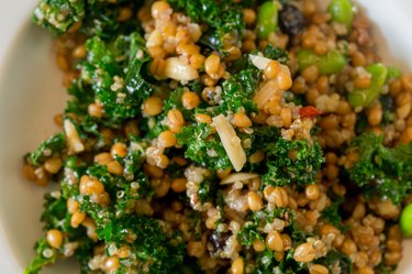 Raw Paleo Kale and Quinoa Superfood Salad