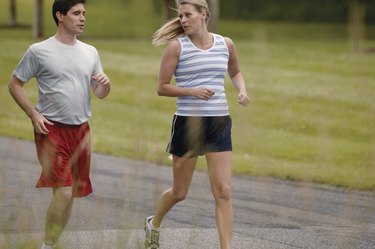 Couple jogging