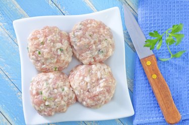 raw meat balls