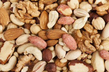 mixed nuts background