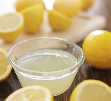 freshly squeezed lemon juice in small bowl