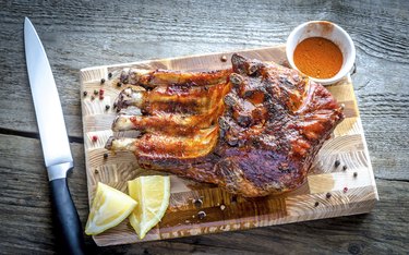 Grilled pork ribs