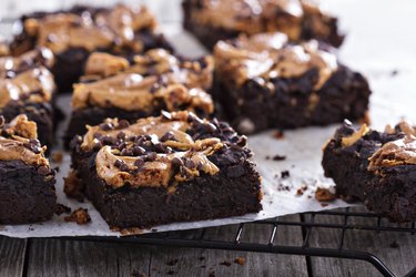 Brownies with peanut butter