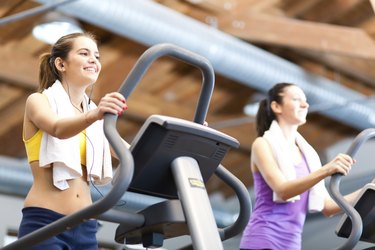 Women on treadmill