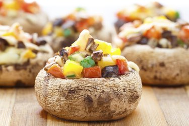 Stuffed portabella mushroom