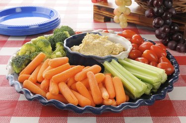 Healthy vegetable tray