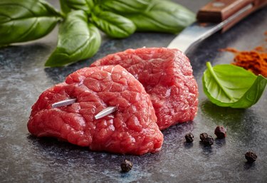 fresh raw meat cuts