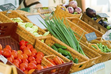 Fresh vegetables for sale