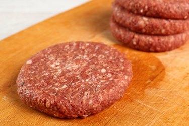 Raw Burger Beef Patty