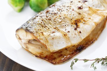Baked mackerel