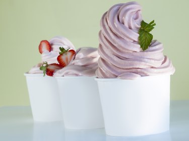 Frozen Soft Serve Yogurt.